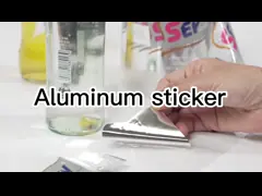 Offsetdruk Drankflesselabel Alcohol Duidelijke etiketten Kleefkleppen Custom