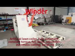 Устройство намотки Намотка намотки PE листов ткань ковер газон намотка video