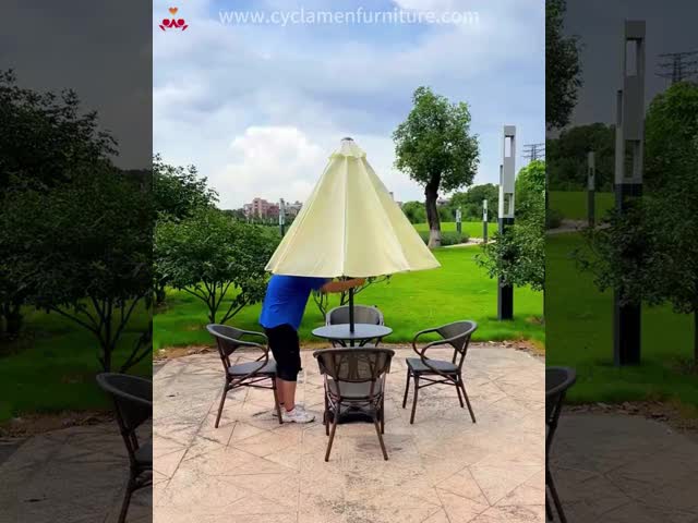 220г полиэстерная ткань солнце садовый зонтик зонтик 2.7*2.7М видео