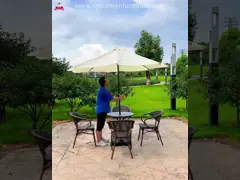 220г полиэстерная ткань солнце садовый зонтик зонтик 2.7*2.7М video