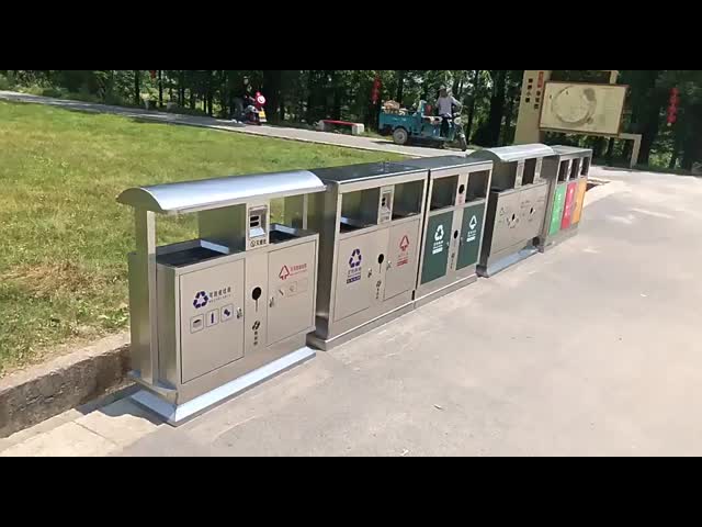 Trash Can Manufacturer Large Outdoor Recycle Stainless Steel Trash Bin