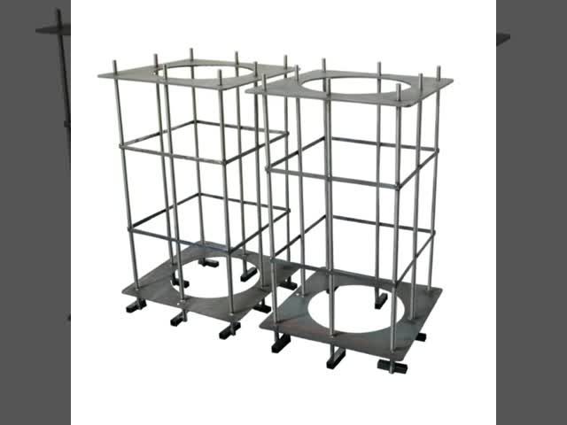 Customizable ground cage for outdoor projector shell protection