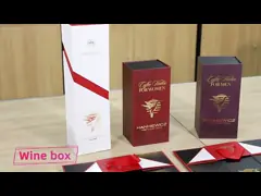 Rigid Folding Magnetic Paper Box Luxury Customized Logo 750ML for Wine Champagne Whisky