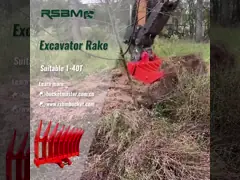 1000 мм- 2400 мм экскаватор корневой гребеж 1-80Т корневой гребеж для мини-экскаватора video