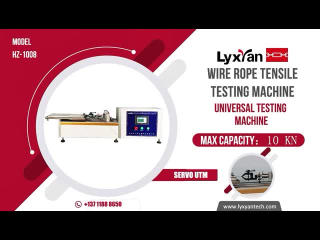 Gestion par ordinateur électronique d'essai de la capacité de tension universelle horizontale UTM de la machine 10kn vidéo
