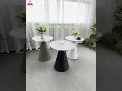 Скандинавский стиль Внешний круглый верх Алюминиевый кофейный чайный стол Для балкона Садовый пляж video