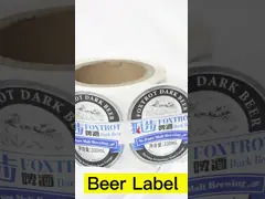 Waterdicht etiketpapier voor bierflessen voor drank azijn