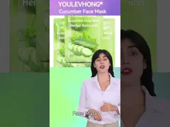 Refreshing Cucumber Sheet Mask Pack Hydrating Paraben Free for All Skin Types 10 Sheets