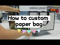 Saco de papel personalizado Profissional Margem Branca Branco Um Para Compras Roupas Sapatos Embalagem Saco de Compras Com Logotipo