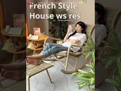 UV Resistant Outdoor Garden Leisure PE Rattan Rocking Chair With Customized Logo