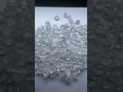 Ясность цвета VVS большого неграненого алмаза белая DEF размера HPHT для колец video