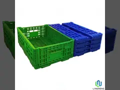 32 Litre Plastic Folding Storage Crates ,  Collapsible Agriculture Plastic Crates