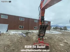 Фабрика продажа 45 градусов мини экскаватор наклон ведра 2000 мм ширина расположение для 90-градусной наклон video