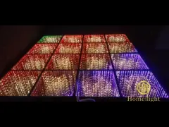 Свадебный танцпол водонепроницаемый 3D зеркало Звездное освещение RGB панели плитки 3D LED танцпол video