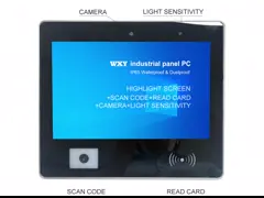 Прочный 18,5 дюйма 21,5 дюйма LED сенсорный экран панель ПК все в одном компьютерной станции с QR сканером и принтером video