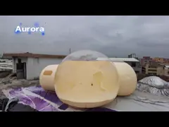 Партийный надувный шарик Дом купола палатка Дети Наружные прозрачные иглу палатки video