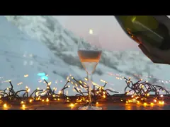 Прозрачные линзы Адресованные светодиодные светодиоды Снижаемые IP44 водонепроницаемые 19.7FT Длина для домашнего декора video