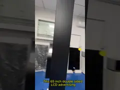HDMI WiFi Bluetooth Sinalização digital de dois lados 65 polegadas OEM