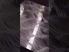 sus материал 304L зеркально выгравированный полированный 3D-образный листок из нержавеющей стали для декоративной стеновой живописи video