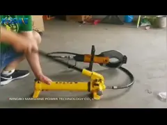 Портативный ручной гидравлический кабельный резач для резки алюминиевой медной проволоки многоцелевой video