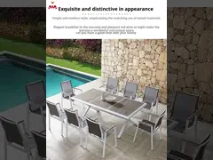 Металлическая сетка на улице, крыша, стол и стулья, водонепроницаемые, солнечные. video