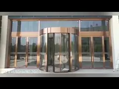 Effortless And Stylish Automatic Revolving Door For Busy Commercial Buildings