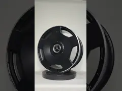 Matt nero, cerchioni in monoblocco personalizzate, 22