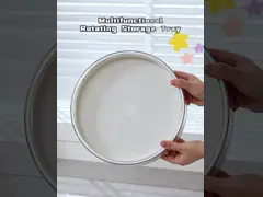 Two Size Large Capacity Multifunctional Rotating Storage Tray For Pantry Bathroom