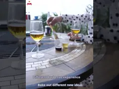 Balcony Dining Wooden Board Courtyard Table And Cast Aluminium Chairs