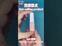 Botol cat kuku 5ml Botol kaca gel UV Dengan Sikat dan sikat