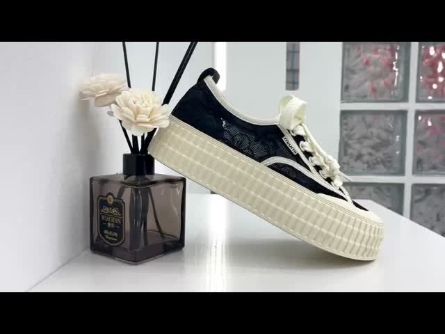 PU Mid Top Canvas Shoes Women Espadrilles Canvas Sneakers For Women