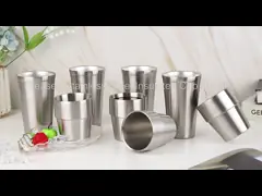 6 oz geïsoleerde roestvrijstalen drinkbekers stapelbaar
