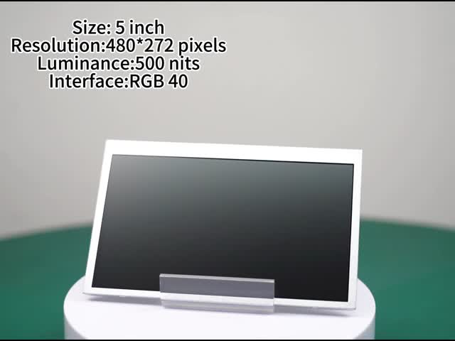 480*272 Display LCD legível ao sol 500nits Display de 5 polegadas de alto brilho