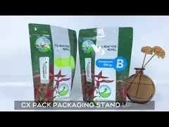 Напечатанная на заказ алюминиевая фольга ВМПЭТ удобрения поднимите рюкзак рюкзак пестицидные удобрения упаковочный пакет video