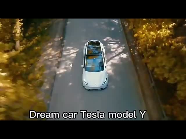 Tesla Model Y Новое издание Заднепривод 554KM Чистый электрический средний автомобиль видео