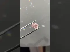 CVD 3.76ct Synthetic Pink Diamond Lab Created Radiant Cut Diamond