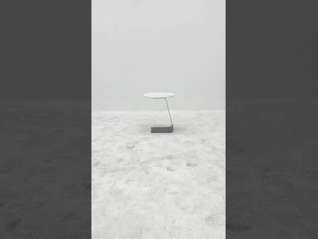 ブラッシュマットブラック コーヒーテーブル マルブル トップ スタッドレスタイヤベース