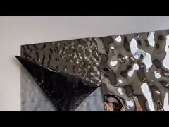 Фабрика Фошань ПВД черный титан Водная волна Нержавеющая сталь Лист цена video