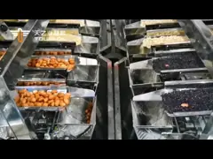 China 10/14 Hoppers Multihead Weigher Pellet Packing Machine Plastic Bags Vertical Multi Head Weigher Packing Machine supplier