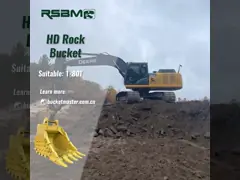Q345B Raw Materials In 8M³ Heavy Duty Rock Bucket For Tough Jobs