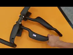 Легкий углеродный тракт Дорожный гоночный велосипед Рулевое колесо TT Бар Внешняя ширина 330/350/370/390 мм video