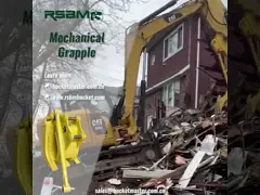 2-84 тонны экскаватор лог Граппл RSBM Механический Граппл Для компактного трактора video