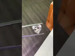 Синтетическое легкое сердце Лабораторные выращенные бриллианты 4,02 карат F VS1 video