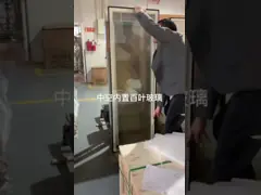 사무실 칸막이 유리창 외부 문 블라인드 내부 2.54CM 1.2M