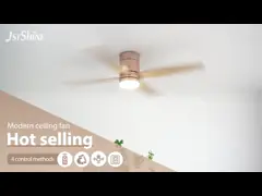 Remote Ceiling Fan With LED Low Profile Bedroom Mdf Blade Quiet Dc Motor video