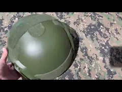 Прочность Арамидовые волокна Баллистический боевой шлем Пуленепробиваемый Антифрагментационный настраиваемый цвет video