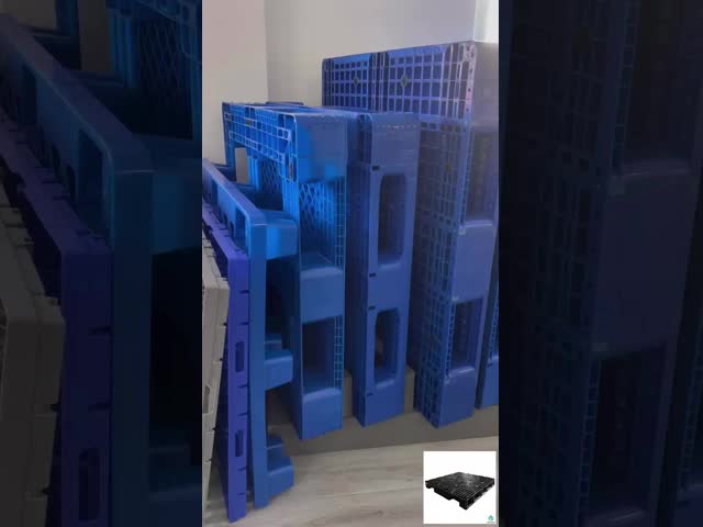 Single Face Euro Solid Plastic Pallets, Flat Racking Plastic Pallets 1200*1000*150