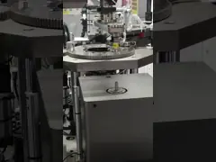 Два станции охлаждающий вентилятор лезвие Автоматическая балансирующая машина Вертикальная двойная плоскость фрезерная коррекция балансировщик video