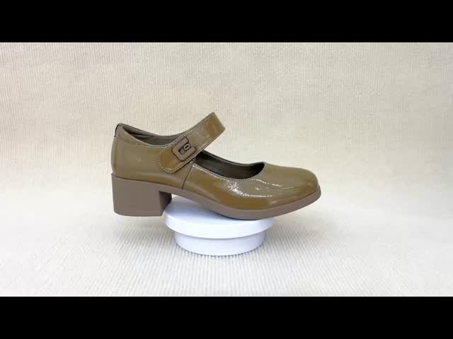 Fashion Women'S Business Casual Heels U Knot Brown Heels For Women