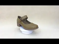 Ladies Casual Mode Braun Farbe U Knoten Luxus Absätze